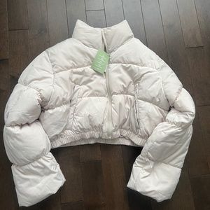 Cream Puffer jacket